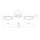 Люстра Nowodvorski 10816 Circolo LED M 3x33W 3000K 1100Lm IP20 Bl