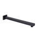 Кронштейн для верхнього душу Qtap Trubice 400 мм прямокутний QTTRU120BLM45929 Black matt, Черный матовый