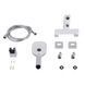 Змішувач для ванни Qtap Gemini (з душовим гарнітуром) QTGEM259CRW45683 Chrome/White, Білий