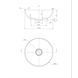 Умивальник Omnires Silk 40x40 white matt SILKR400BM, Белый матовый