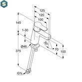 Смеситель для умывальника Kludi Pure&Easy 370280565, Хром