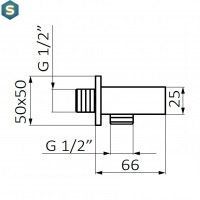 Шланговое під'єднання GRB Hydro Black 05006701, Чорний/золото