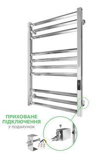 Електрична рушникосушка Mario Кіото-I 770x530/500 TR K 2.0 таймер-регулятор 2.2.2200.03.P, Хром, універсальне (конектор), Електронний