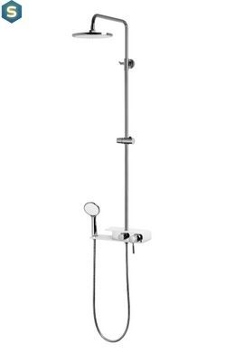 Душова система Corsan Klar Fiber хром White CMN002 BIAŁY, Хром