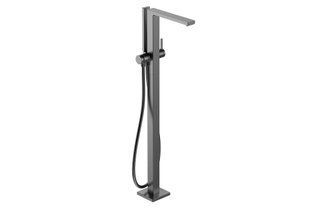 Змішувач для ванни Hansgrohe Tecturis E підлоговий brushed black chrome 73445340, Шліфований чорний хром