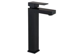 Смеситель для умывальника Mexen Cube black высокий MEX-72910-70, Черный матовый