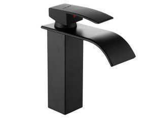 Смеситель для умывальника Mexen Aries black низкий MEX-744800-70, Черный матовый