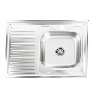 Кухонная мойка из нержавеющей стали Platinum сатин 8060 R (0,7/160 мм), Satin