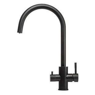 Смеситель для кухни под осмос Globus Lux Alpen SUS-0333-BB, Черный/золото