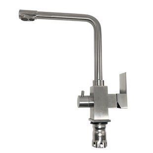 F43899-2 (H899) Змішувач для кухні нержавіюча сталь Г-гусак гайка &Oslash;35 Frap 1/10, Нержавіюча сталь