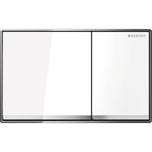 Клавиша смыва Geberit Omega60 стекло белое 115.081.SI.1, Белый