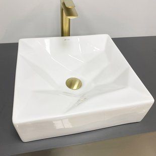 Умывальник VBI Troia white glossy накладний VBI-016400, Білий