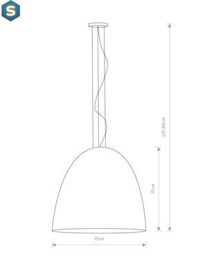 Підвісний світильник Nowodvorski 10325 Egg XL E27 7x40W IP20 Wh