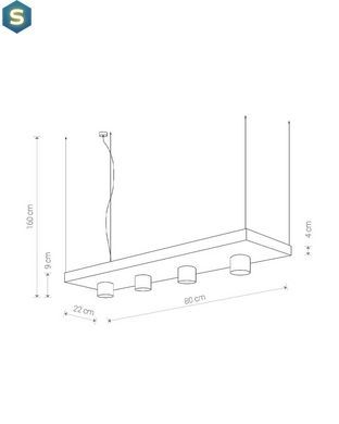 Подвесной светильник Nowodvorski 9382 Plant GU10 4x35W IP20 Wh