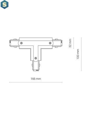 З'єднувач Nowodvorski 8704 Ctls Power T Connector Right 2 T-r2 Bl