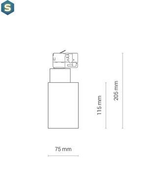 Трековий світильник Nowodvorski 8750 Ctls Nea LED 30W 4000K 2600Lm IP20 Bl