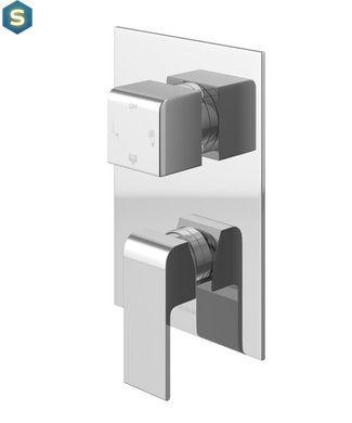 Душевая система Kohlman Saxo 25 chrome + BOX скрытого монтажа QW211SQ25-007, Хром