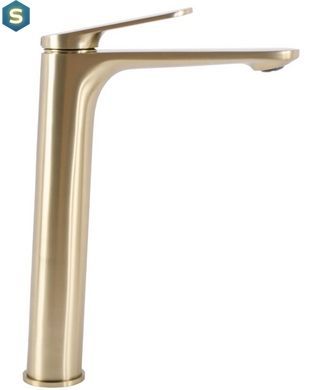 Змішувач для умивальника Rea Marco brushed gold високий REA-B4895, Золотий