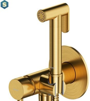 Набір гігієнічного душа прихованого монтажу Omnires Y brushed gold SYSYBI2GLB, Золотий