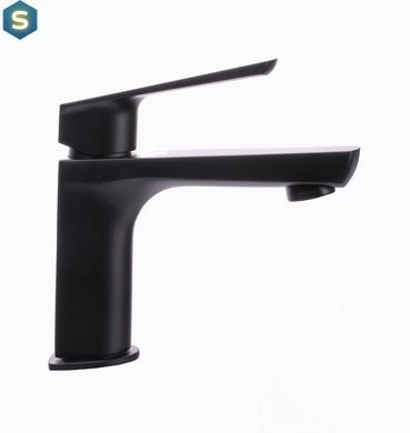 Змішувач для умивальника Topaz Lexi TL 21201-H57-BL чорний, Черный матовый