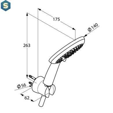 Душевой гарнитур Kludi Freshline 6795005-00, Хром