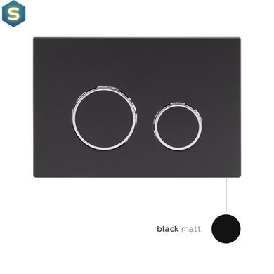 Набор Qtap инсталляция 3 в 1 Nest QT0133M425 с панелью смыва круглой QT0111M11V1146MB + унитаз с сиденьем Crow QT05335170W, Белый