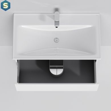 Тумба з умивальником Am.Pm X-Joy 80 см підлогова 1 ящик білий M85-FSX8053-WC0803WG38, Білий