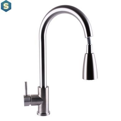 Смеситель для кухни Globus Lux Alpen SBT1-2031, Хром матовый
