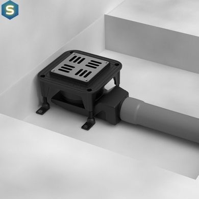 Душевой трап Waterway Spot X 10х10 WSX100001G2 сірий