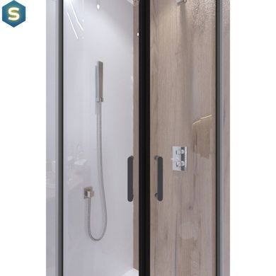 Душова кабіна Qtap Taurus BLA1099AC6 Clear, Чорний/золото, прозорий, чорний