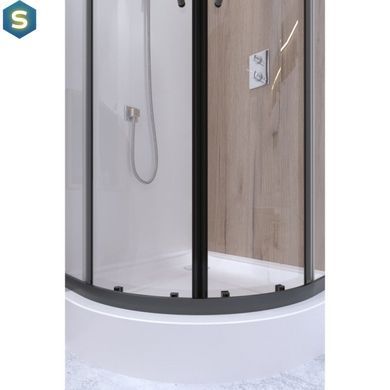 Душова кабіна Qtap Taurus BLA1099AC6 Clear, Чорний/золото, прозорий, чорний