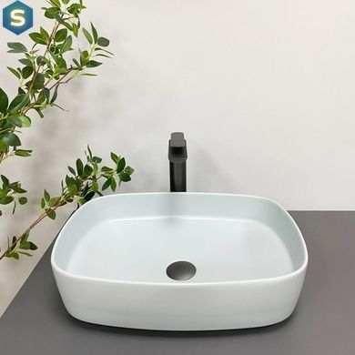 Умивальник (раковина) VBI AOSTA SMOKE BLUE накладний, Синий