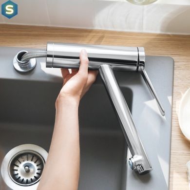 Змішувач Hansgrohe Zesis M33 160 1jet кухонний установка перед вікном 74805000 Chrome