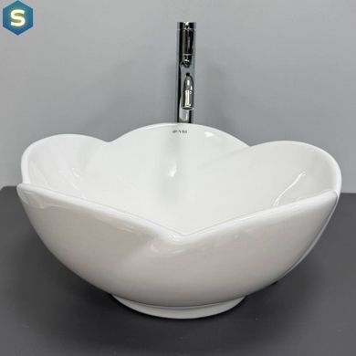 Умывальник VBI Rosolini white накладний VBI-012625, Білий