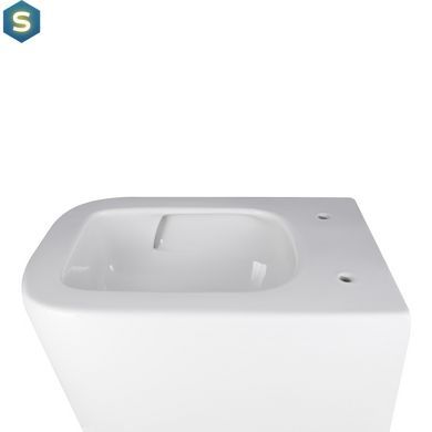 Унітаз підвісний Qtap Crow безобідковий з сідінням Soft-close QT05335171W, Білий