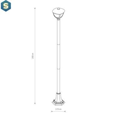 Светильник уличный Nowodvorski 10498 Amelia E27 1x10W IP44 Bl