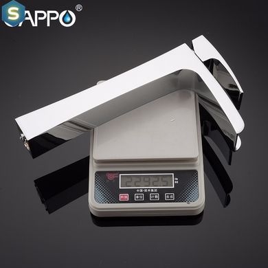 G1007-21 Змішувач для умивальника високий водоспад гайка &Oslash;25 Gappo Jacob 1/8, Хром