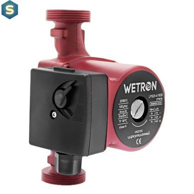 Насос циркуляционный Wetron бордо 25/4/180 + гайки 75 Вт 774212