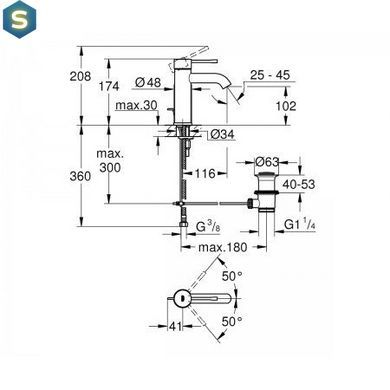Смеситель для раковины Grohe Essence New 23589DL1
