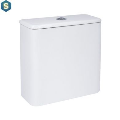 Унітаз-компакт Qtap Presto Quadro безободковий з сидінням Soft-close QT24221215AW, Білий