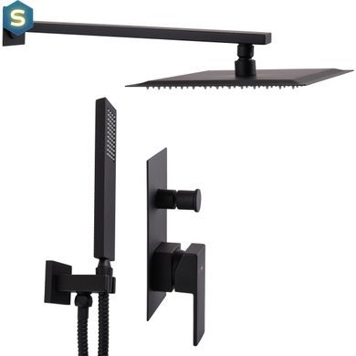 Душевая система Topaz Odiss To-18205-H66-BL, Черный матовый