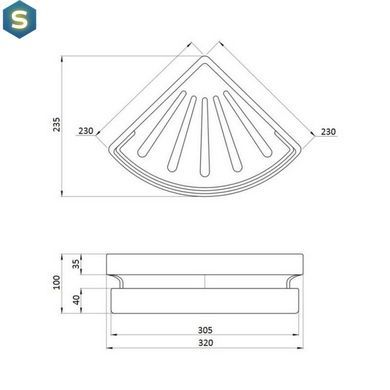Полка Qtap PL01, Белый