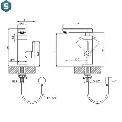 Проточный водонагреватель Kroner KRM Volt-CW189 с дисплеем CV023242