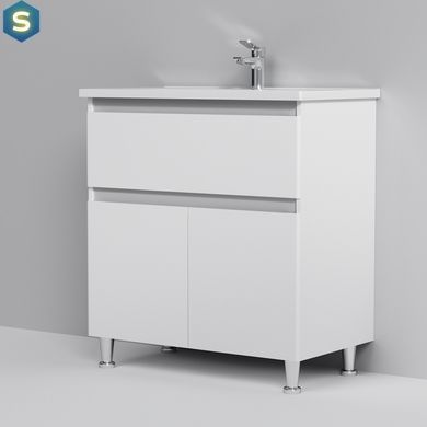 Тумба з умивальником Am.Pm X-Joy 80 см підлогова 1 ящик білий M85-FSX8053-WC0803WG38, Білий