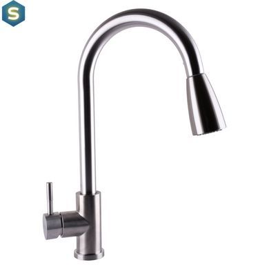Смеситель для кухни Globus Lux Alpen SBT1-2031, Хром матовый