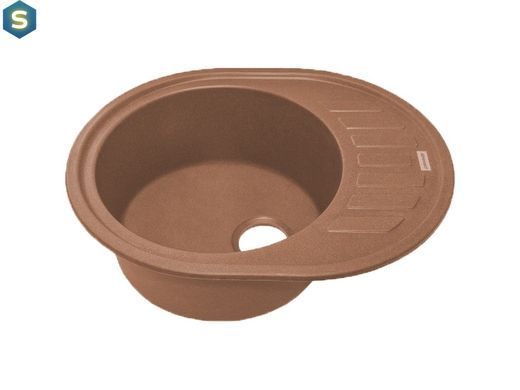 Кухонна мийка Adamant Ovum 615x495x200 terra-cotta 235223, Цемент матовий