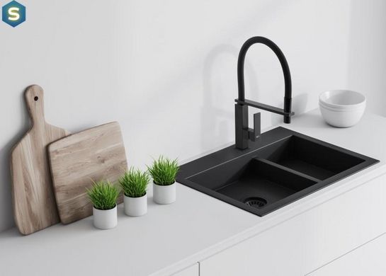 Змішувач для кухні Yoka Ferra black BZ.FERRA-BLK, Черный матовый