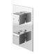 Душевая система Kohlman Excelent 40 chrome с термостатом + BOX скрытого монтажа QW432HQ40, Хром