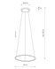 Підвісний світильник Nowodvorski 10863 Circolo LED S 1x18W 4000K 600Lm IP20 Bl