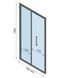 Душевая кабина Rea Rapid Fold 90x100 black пристенная REA-KPL-09915, Черный матовый, Универсальная, прозрачный, черный матовый